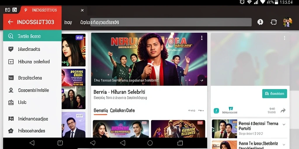 Tampilan antarmuka utama aplikasi INDOSLOT303 yang menarik.