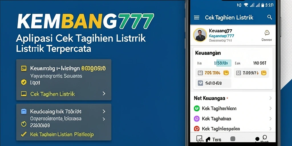 Tampilan antarmuka KEMBANG777 untuk cek tagihan listrik yang mudah digunakan.