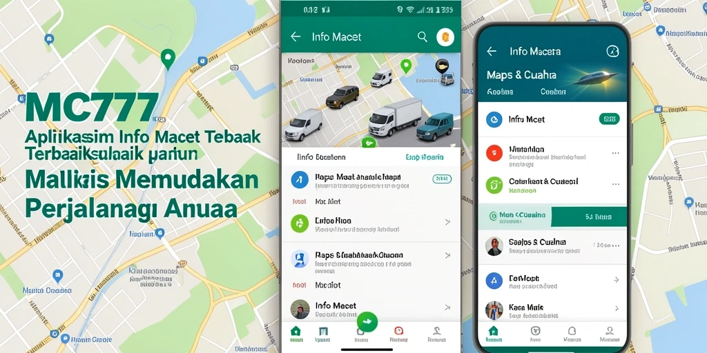 Antarmuka MC777 yang intuitif untuk info kemacetan.