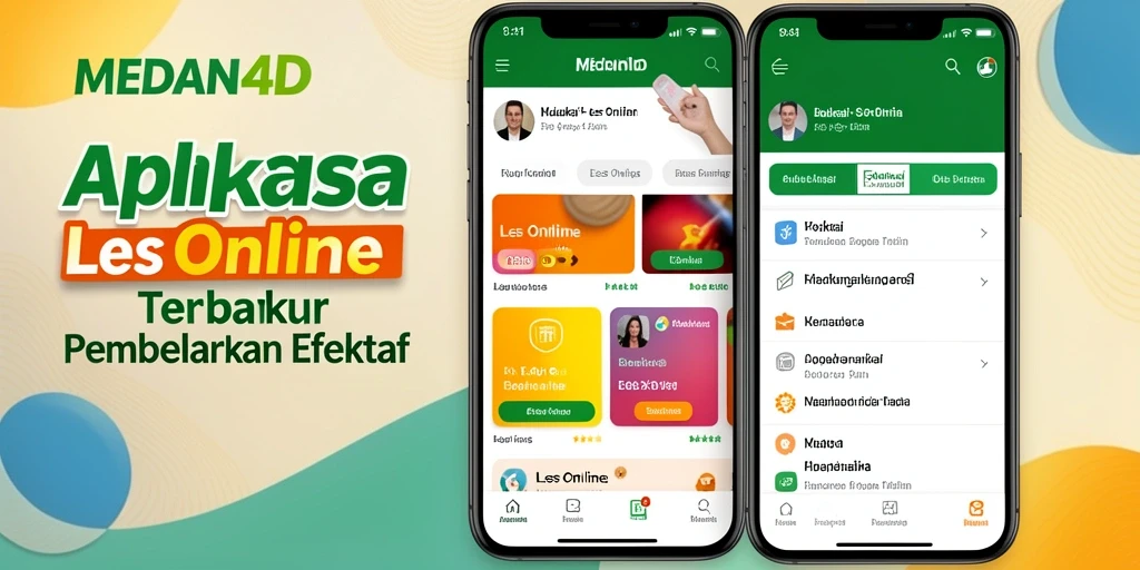 Tampilan antarmuka MEDAN4D yang modern dan fungsional untuk Les Online.
