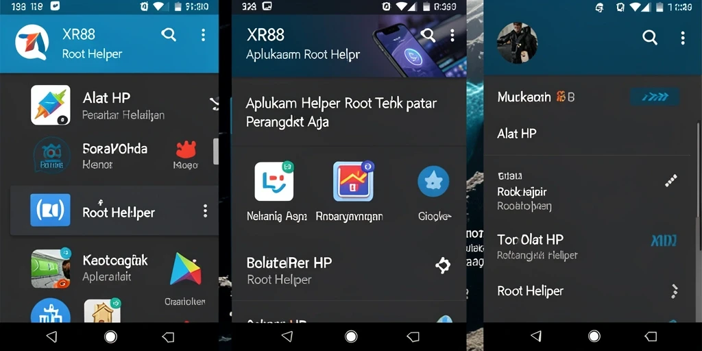 Antarmuka utama XR88 menampilkan fitur Root Helper yang canggih dan mudah digunakan.