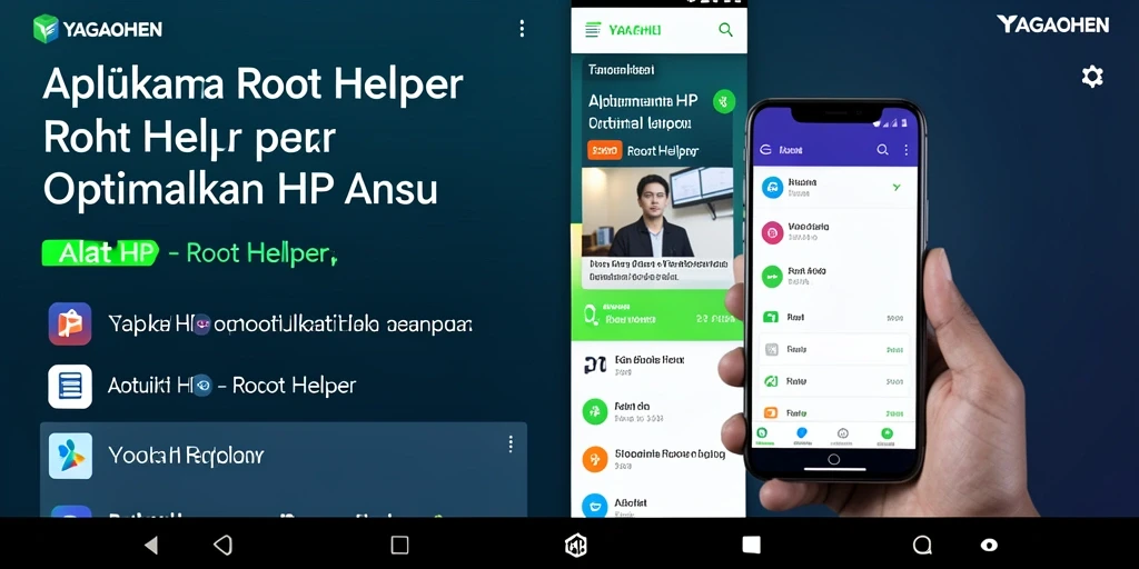 Antarmuka YAGAOHEN yang intuitif untuk aplikasi Root Helper.