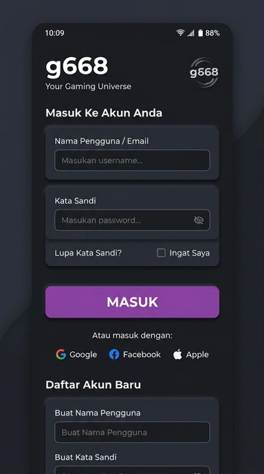 Daftar Akun Baru g668 untuk Pengguna Indonesia
